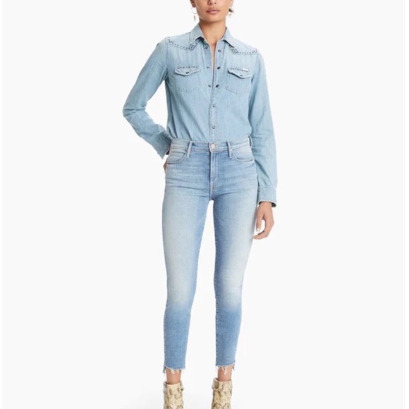 MOTHER The Stunner Zip Ankle Step Fray in Camp Expert SZ 28/6 - Picture 1 of 13
